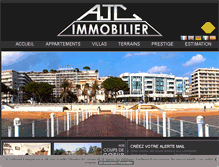 Tablet Screenshot of ajcimmobiliercannes.fr